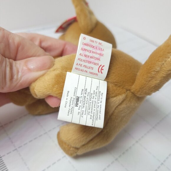 SOLD Beanie Babies Tiny the Chihuahua Dog Puppy Stuffed Animal w/ Tag Error 1999 - Picture 8 of 10